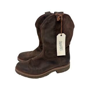 Tecovas Men's The Rugged Brunette Brown Roper Boots 10078BNT Size 8.5D NICE